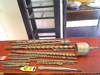 Lot Drill Bits x 25 (SDS/Core Bits/Breaker Bits)