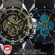 THE ORIGINAL "SHARK" DUAL LED CHRONOGRAPH PACIFIC RACER WATCH W/ BOX & PAPERS,