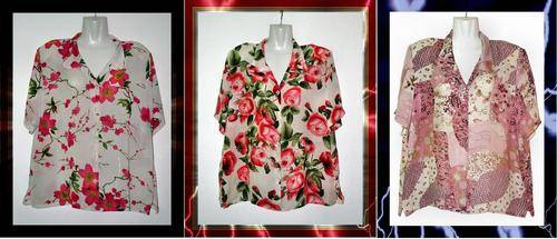 3 X ULTRA FEMININE FLORAL BLOUSE - M