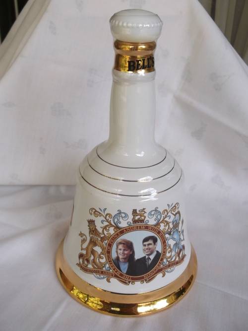 Bells Whisky 750ml  sealed Wade decanter with box commemorating Andrew and Fergie wedding, 1986.
