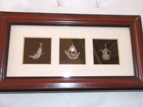 Damascene Etched Arabian Sterling 925 from Abu Ahmed Antiques, Dubai Satwa