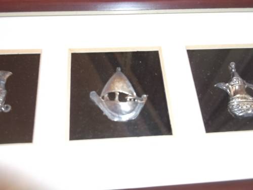 Damascene Etched Arabian Sterling 925 from Abu Ahmed Antiques, Dubai Satwa