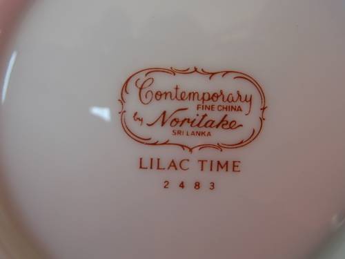 6 X Noritake `Lilac Time` desert bowls.