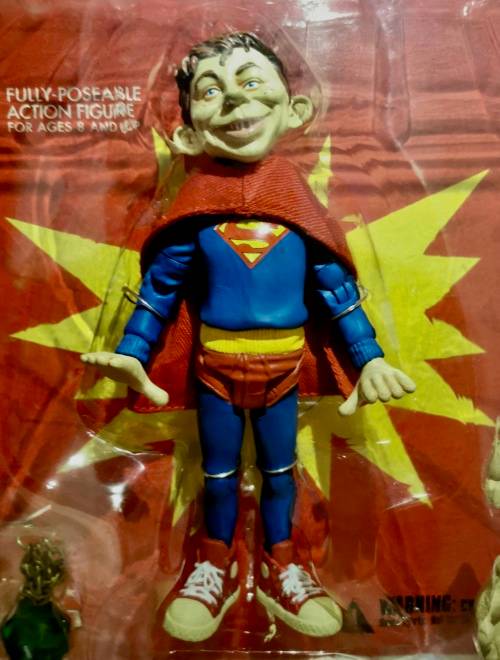 Rare Alfred E. Neuman Superman Just Us League Figure.  2001.  DC Direct MAD Magazine Series 1.