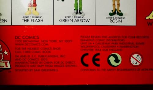 Rare Alfred E. Neuman Superman Just Us League Figure.  2001.  DC Direct MAD Magazine Series 1.