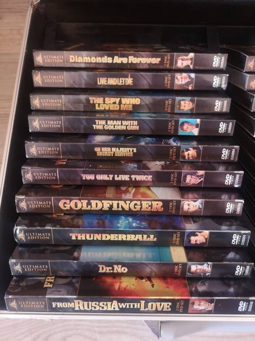 James Bond DVD Collection with Case
