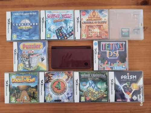 Nintendo DSi XL, Gaming Console With 10 Games