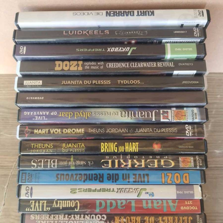 Afrikaanse Musiek DVD`s x 20