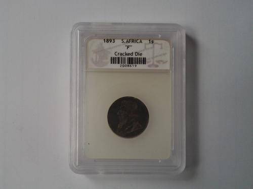 1893 SA 1 Shilling "Cracked Die"