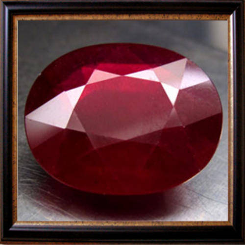 Natural Ruby 4.02 Blood Red Oval Facet, Stunning Gemstone