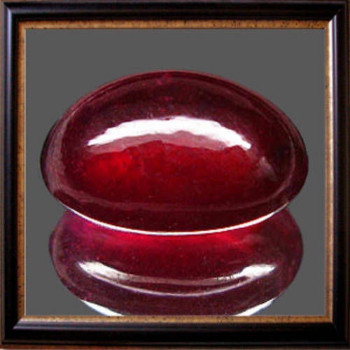 Natural Ruby 1.03ct Blood Red Oval Cabochon, Gemstone