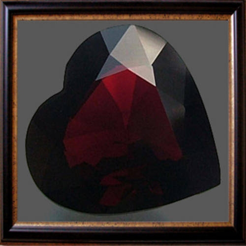Natural Garnet 1.46ct Dark Red Heart Facet, Gemstone