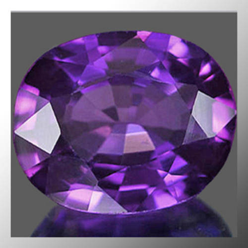 Natural Amethyst 7.30ct Purple Oval Facet, Gem