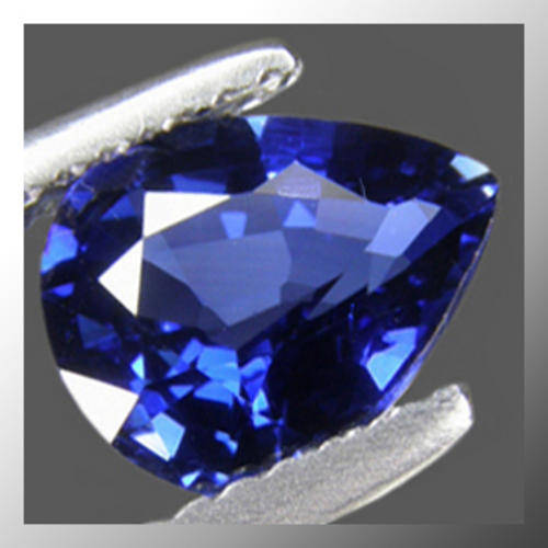 Natural Sapphire 0.91ct Blue Pear Facet, (SI1) Gem
