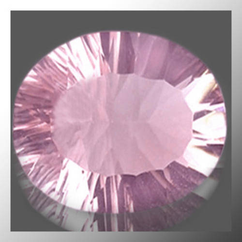 Natural Fluorite 5.02ct Light Pinkish Purple Oval Concave Facet, (SI2) Gemstone