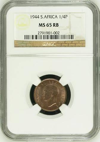 1960 Half Penny MS63 Red NGC - Only 3 in this grade !!!!!!!!!