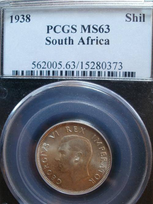 1938 Shilling MS63 PCGS - Cat value R4000  !!!
