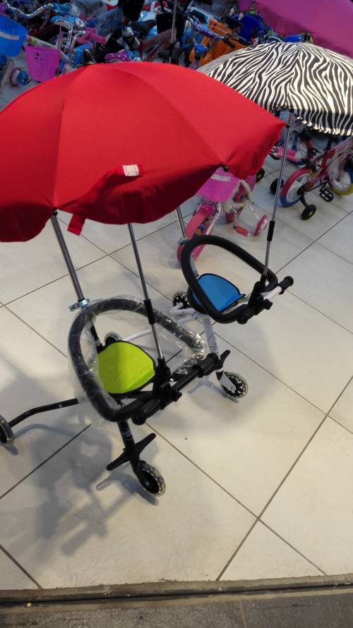 UV Protection Umbrella for babies , Install on Micro Trike / Bicycle/ Tricycle