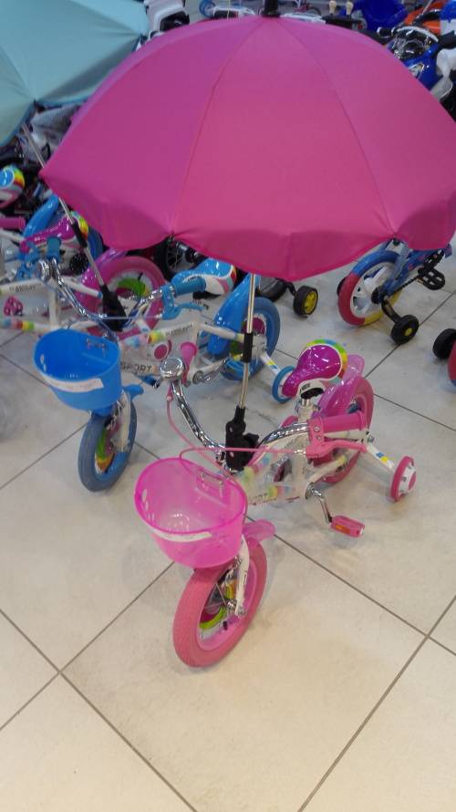 UV Protection Umbrella for babies , Install on Micro Trike / Bicycle/ Tricycle