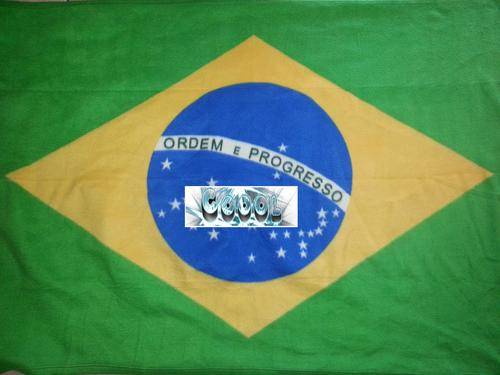 Brazil Flag blanket 148cm x 97cm Polyester Polar Fleece