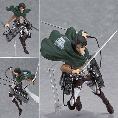 Attack on Titan Shingeki no Kyojin Rivaille Figma 213 611 14cm