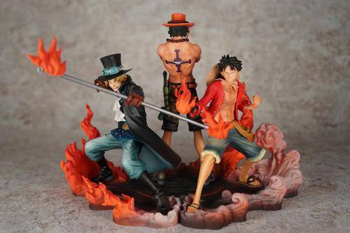 One Piece DXF Luffy Ace Sabo Figures 3pcs/set