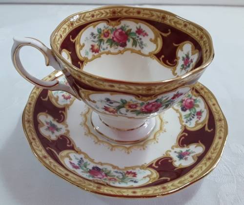 Royal Albert   '' Lady Hamilton''  Coffee  Cup  &  Saucer