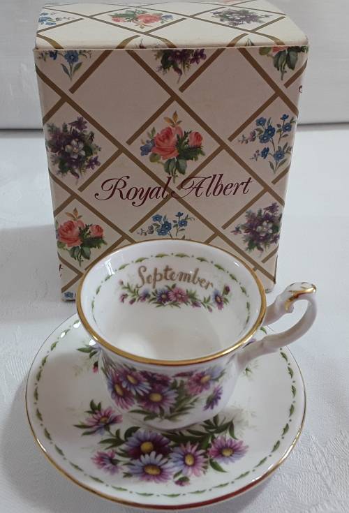 Royal Albert  -  September   -   Cup  &  Saucer