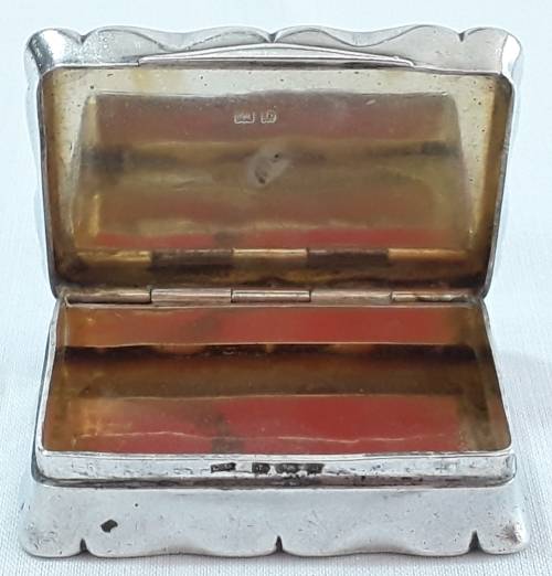 Birmingham   1901   -   Engraved  Snuff  Box