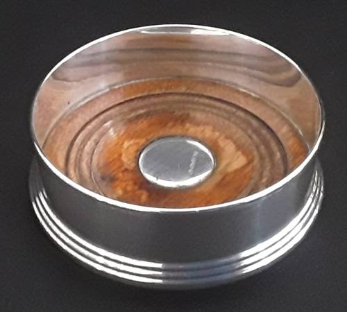 STERLING  SILVER  BOTTLE  COASTER