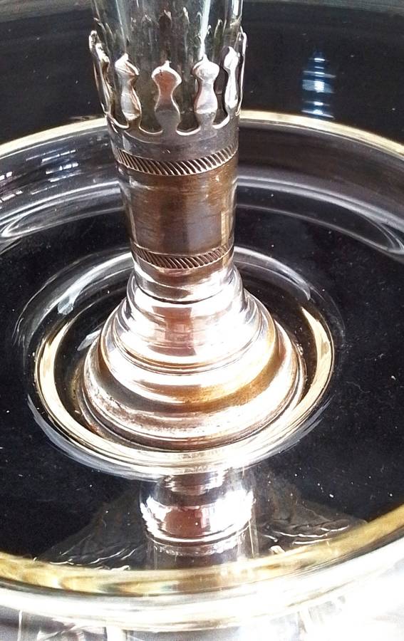 Silver Plated and Glass Epergne  - c1900