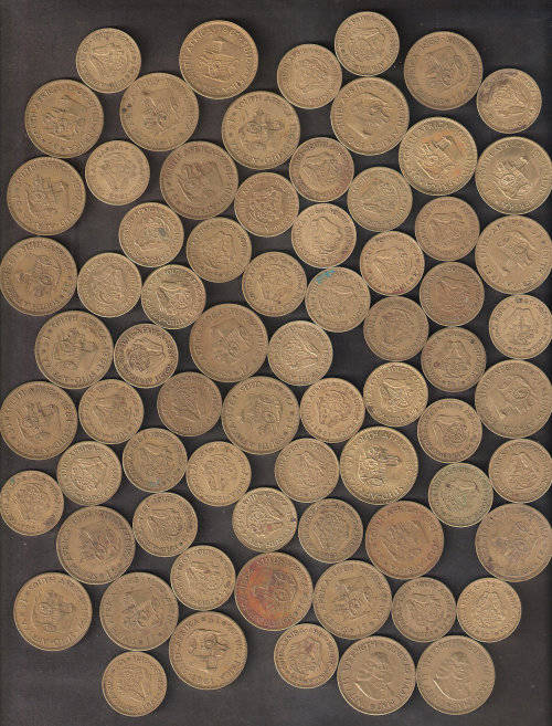 RSA  500grams of half and one cents - as per scan