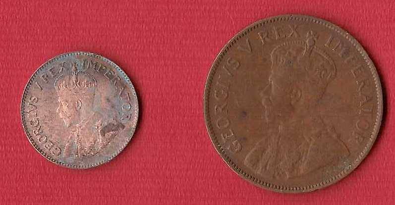 King George Penny & farthing  SOUTH·AFRICA· 1932 ·ZUID·AFRIKA  - as per scan