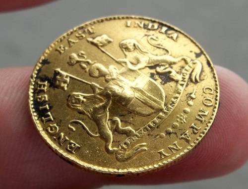 *CRAZY R1 START* English East India - Madras 1 Mohur 1819 GOLD coin *Scarce*