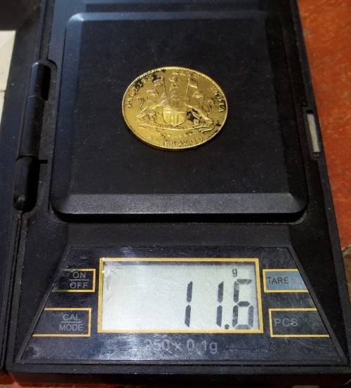 *CRAZY R1 START* English East India - Madras 1 Mohur 1819 GOLD coin *Scarce*