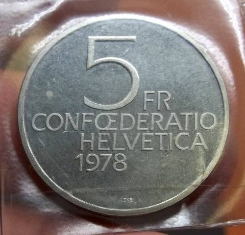 *CRAZY R1 START* Switzerland 5 Francs 1978 - Henry Dunant Commemorative