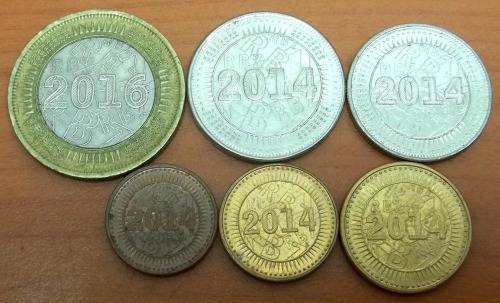 *CRAZY R1 START* Zimbabwe - Full set of Bond coins - 5 sets available