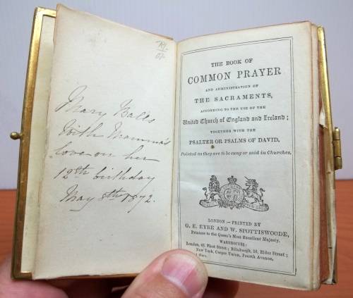 *CRAZY R1 START* 1872 Common Prayer Book - United Church of England