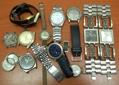 *CRAZY R1 START* Large lot of watch parts, Quartz/Manual Wind