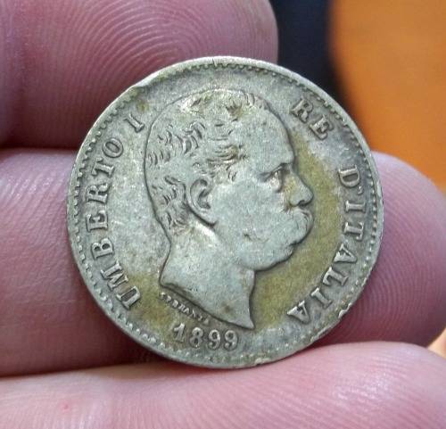*CRAZY R1 START* Italy 1 Lira 1899 - R46 worth of Silver