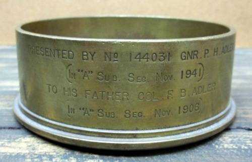 *CRAZY R1 START* WWII 1941 1st Shell fired in Rezegh, Lybia awarded to Col. FB Adler