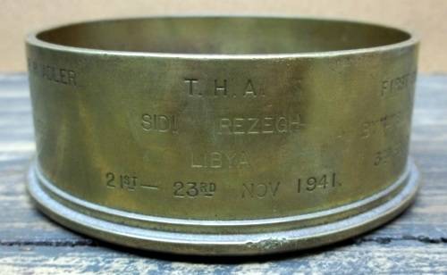 *CRAZY R1 START* WWII 1941 1st Shell fired in Rezegh, Lybia awarded to Col. FB Adler