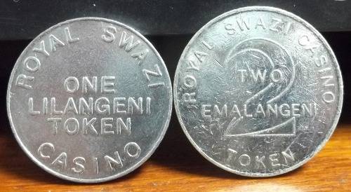 *CRAZY R1 START* ROYAL SWAZI 1 & 2 Emalangeni casino tokens