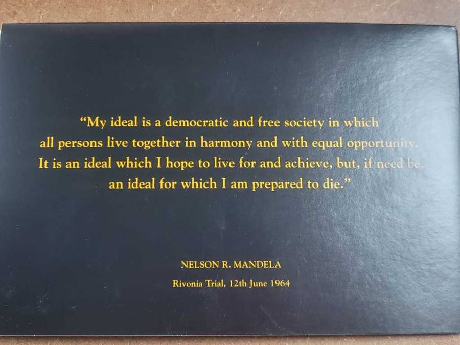 1994 Nelson Mandela FNB Bronze Medallion