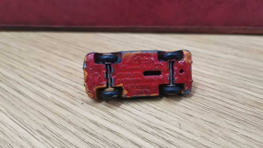 Vintage Schuco Piccolo 715 VW Karmann Ghia - Orange - Made in Western Germany