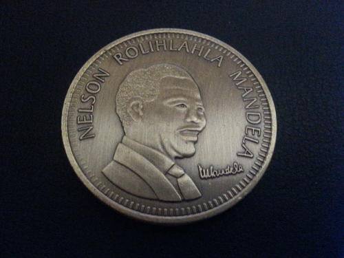 Nelson Mandela Matte Gold Clad Coin