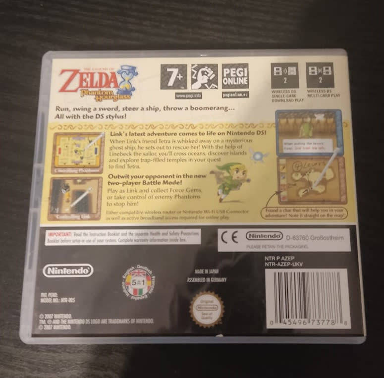 Zelda Phantom Hourglass Nintendo DS Rare Game For Sale!