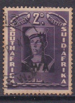 Union of SA 1941-42 large war effort issue 2d SWA O/P FU