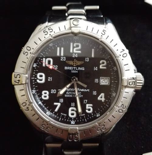 Original Breitling SuperOcean Automatic - Pristine condition - Complete box and paperwork