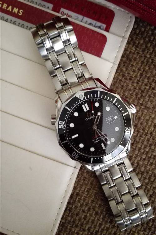 Original RED Omega Seamaster Pro Diver 300m Quartz